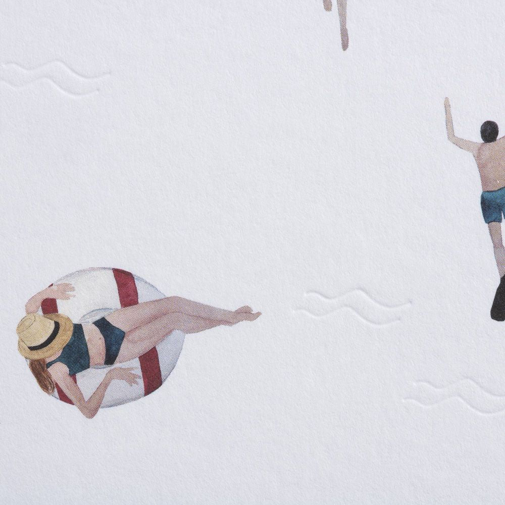 Folded card SWIMMING LAKE