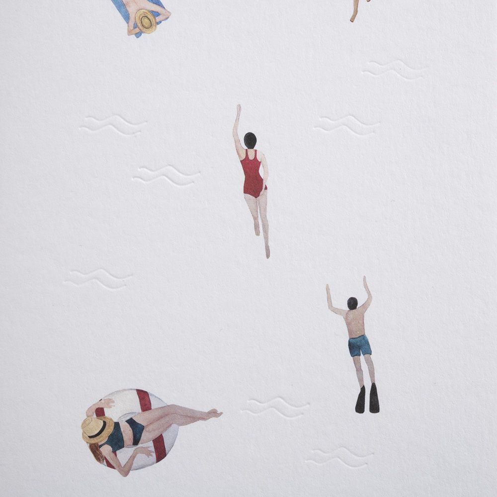 Folded card SWIMMING LAKE