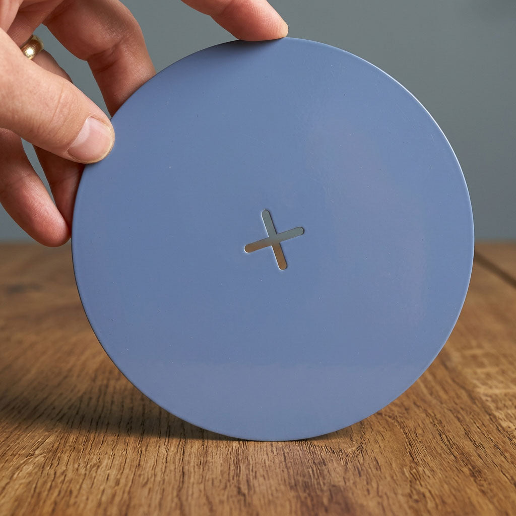 Kerzenteller Big POP Graublau