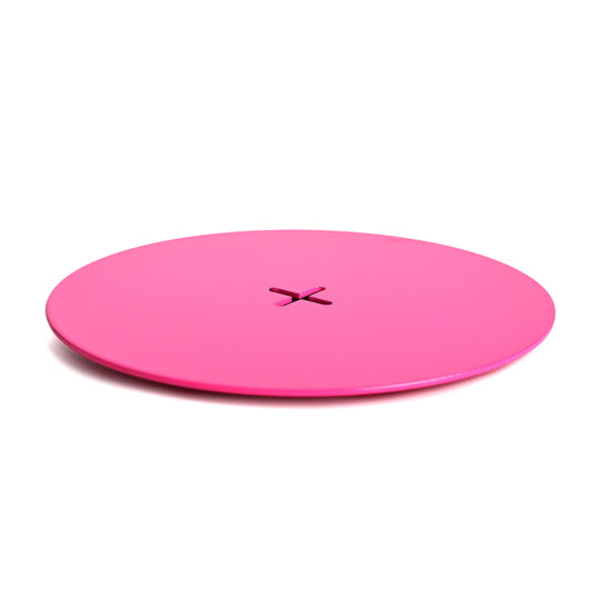Candle Plate Big POP Neon Pink