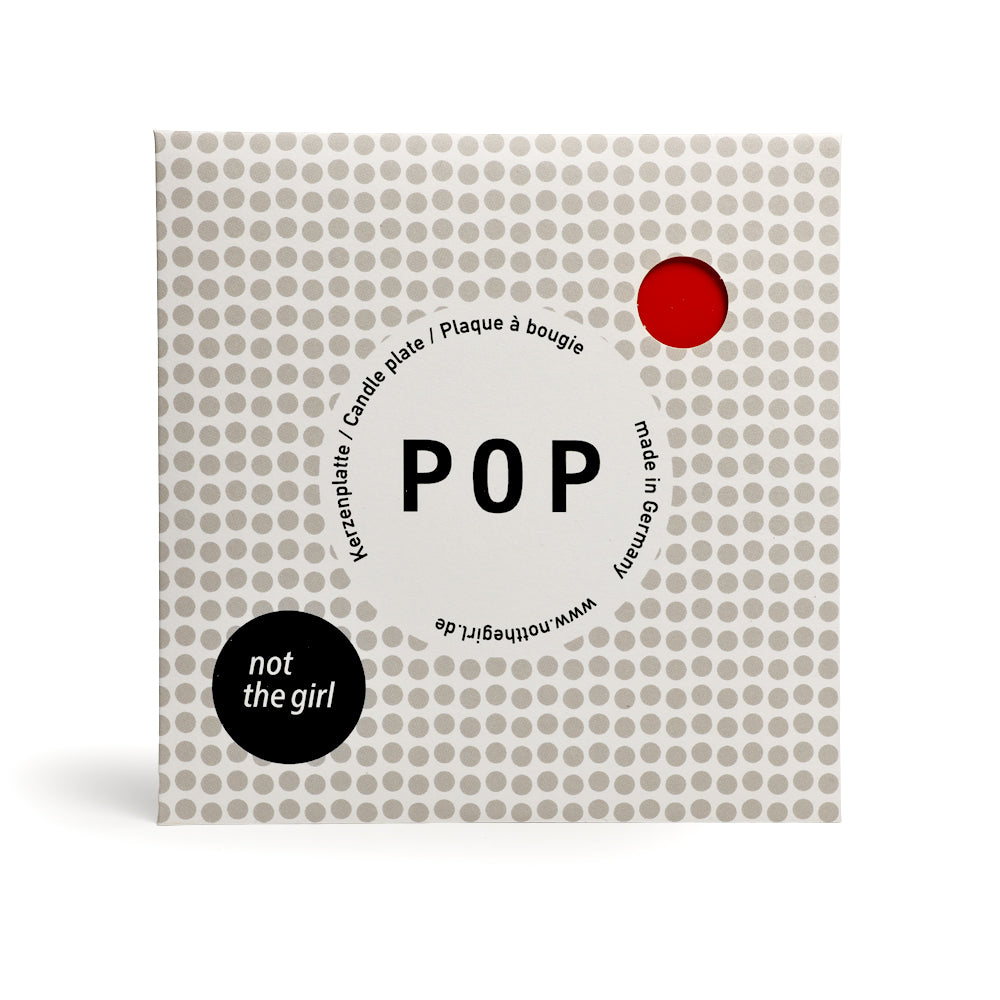 Kerzenteller Big POP Rot