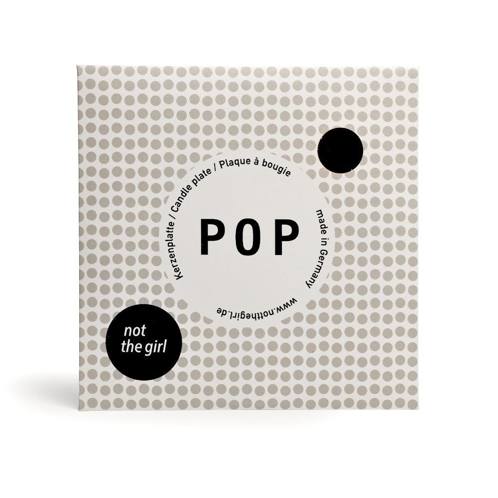 Kerzenteller Big POP Schwarz