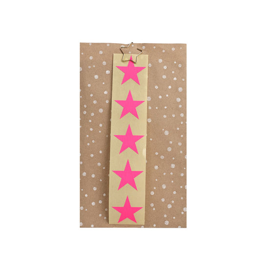 5 Sticker Stern Neon Pink