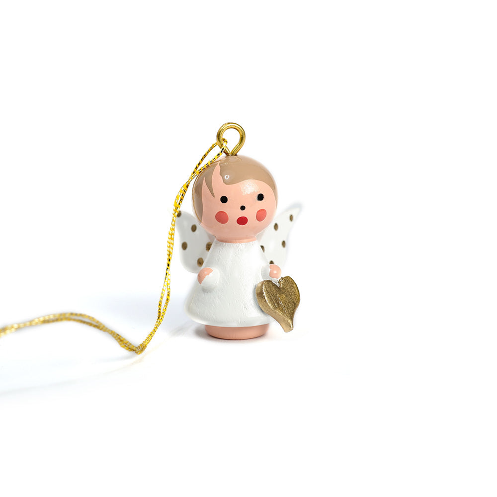 Little Angel White with Heart