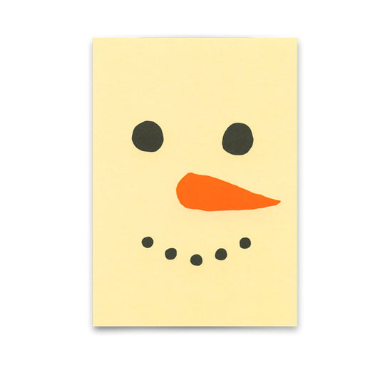 Postkarte Snowman