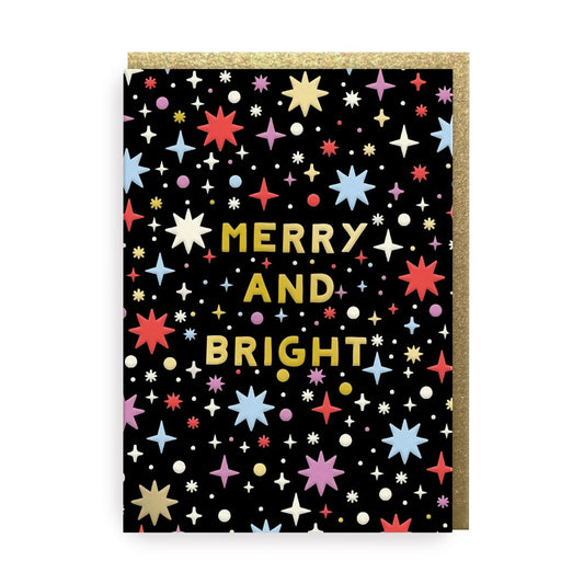 Klappkarte MERRY AND BRIGHT