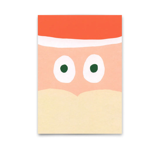 Postkarte Santa face