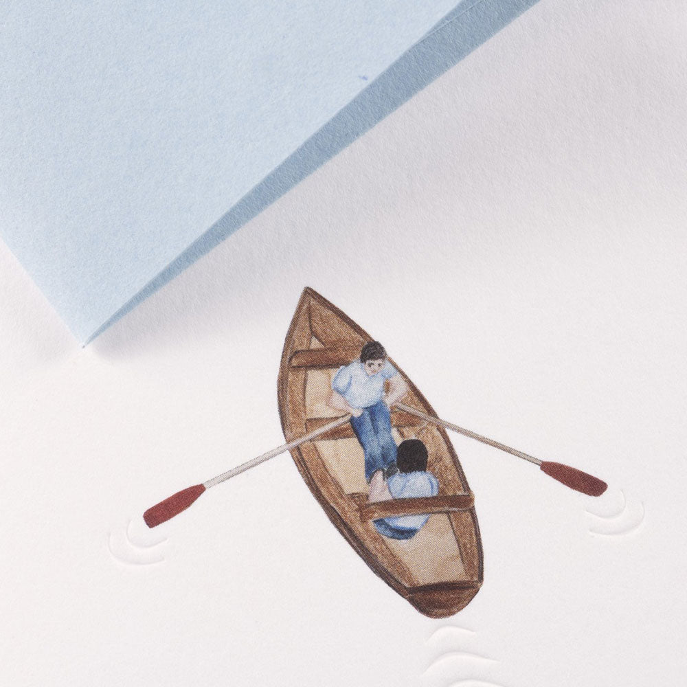 Folding card ROWBOAT