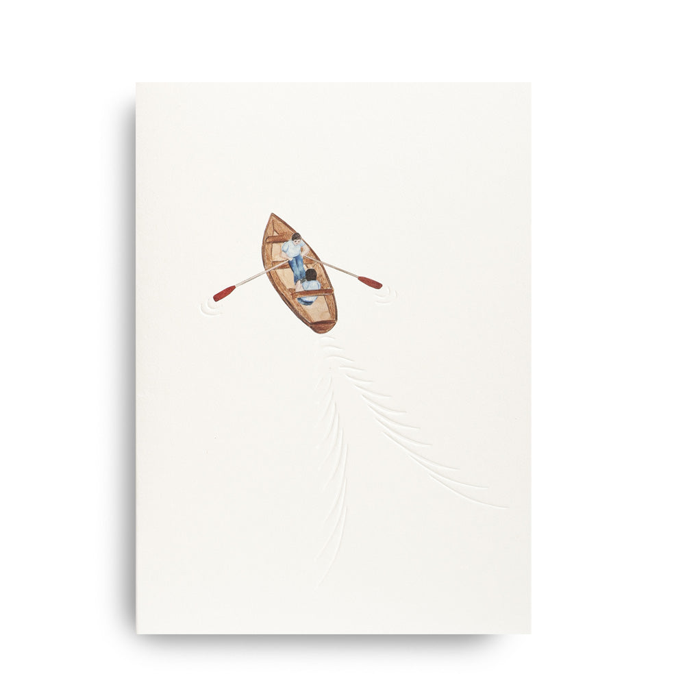 Folding card ROWBOAT