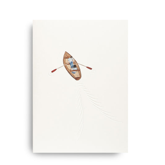 Folding card ROWBOAT