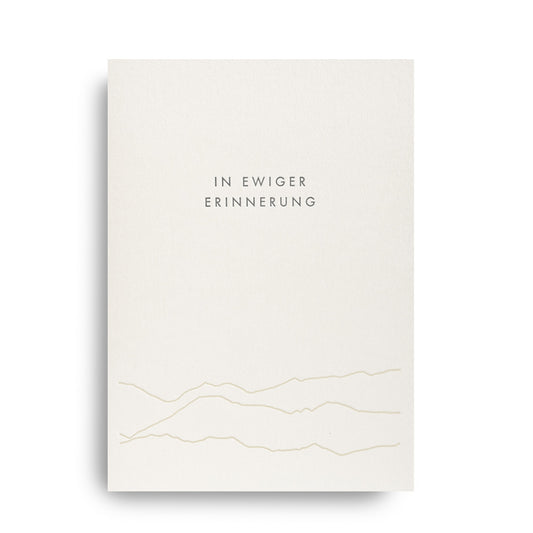 Folding card IN EVERLASTING MEMORY
