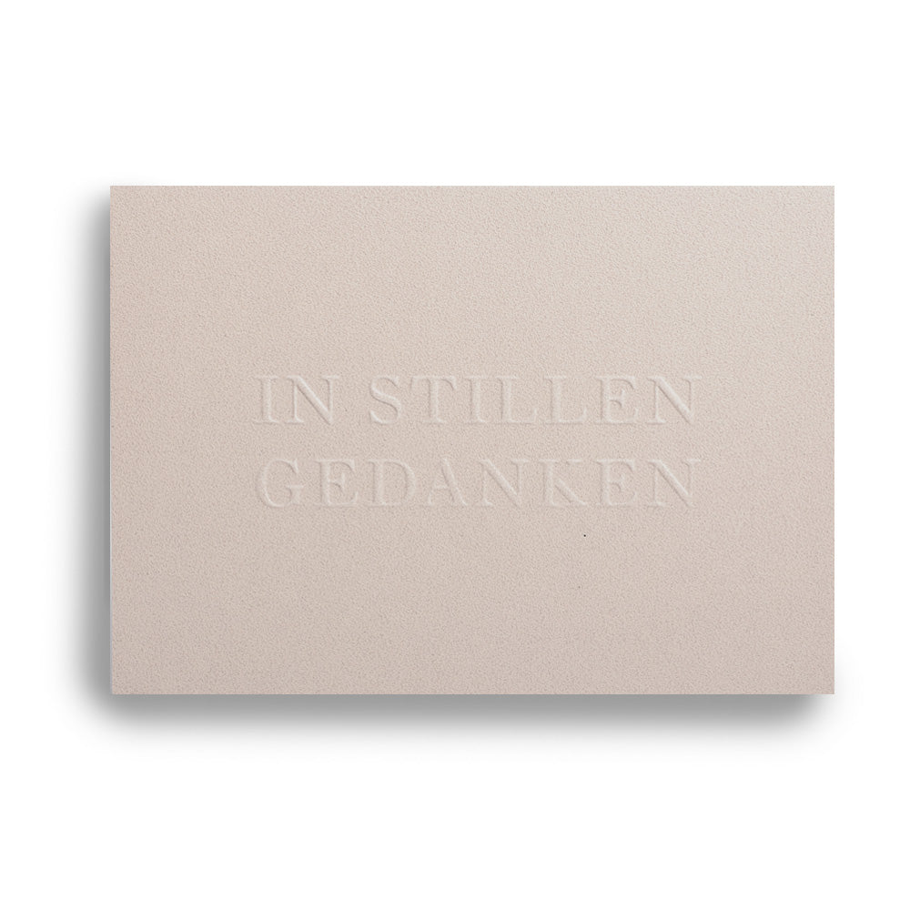 Folding Card IN SILENT THOUGHTS