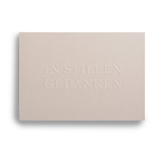 Folding Card IN SILENT THOUGHTS