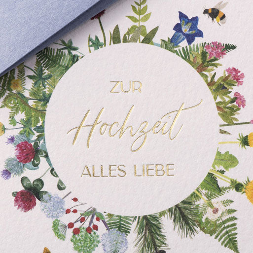 Folded Card WEDDING FLORAL