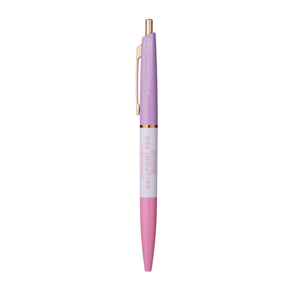 3-Section Ballpoint Pen, Pink Purple
