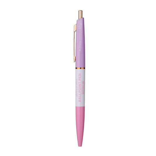 3-Section Ballpoint Pen, Pink Purple