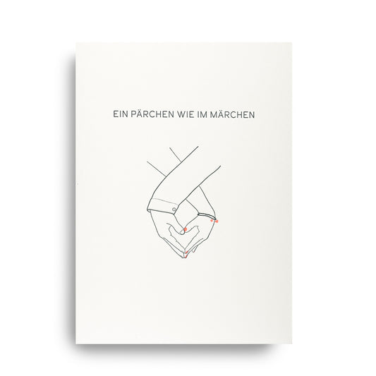 Folding card A COUPLE LIKE SOMETHING OUT OF A FAIRYTALE