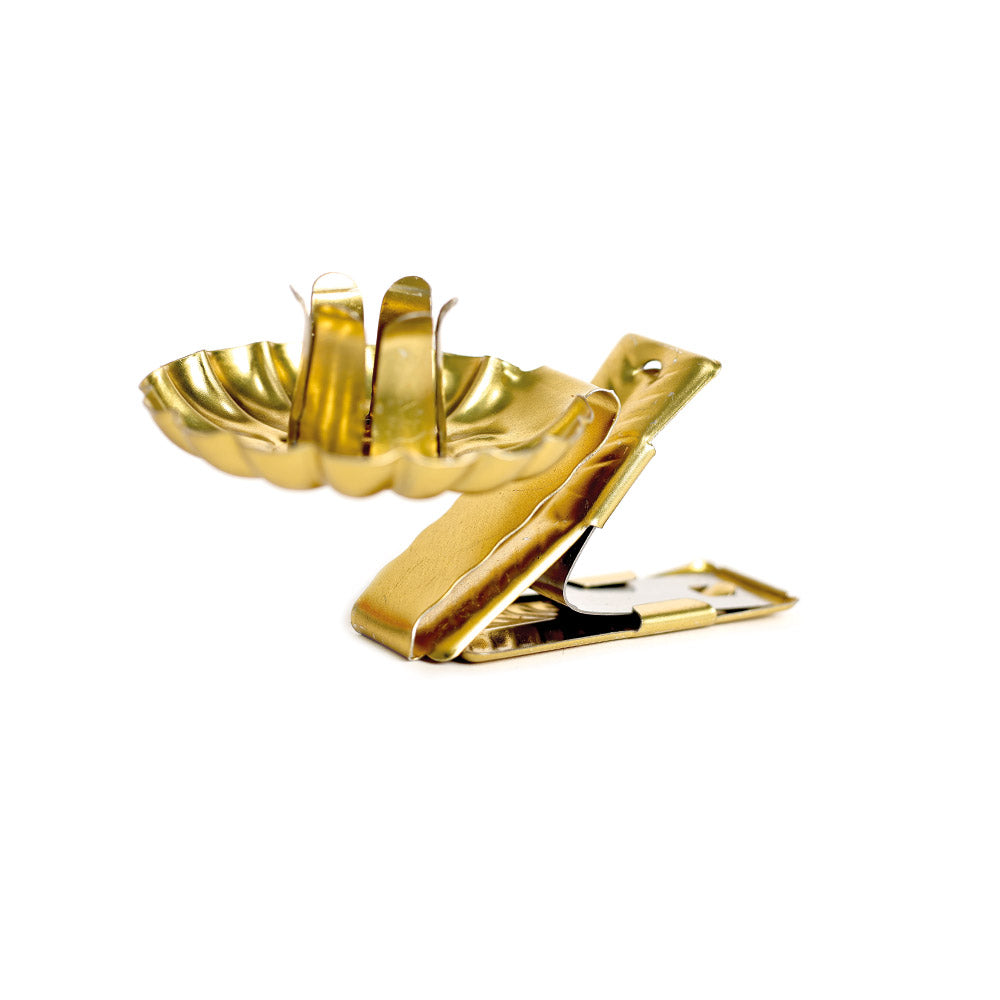 10 Baumkerzenhalter Gold