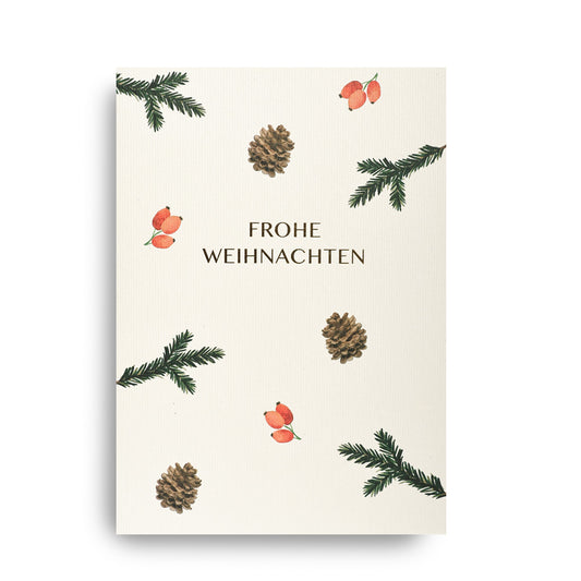 Klappkarte WEIHNACHTEN HANFPAPIER