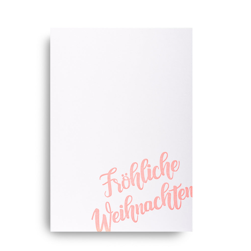 Folded Card CHRISTMAS NEON ORANGE