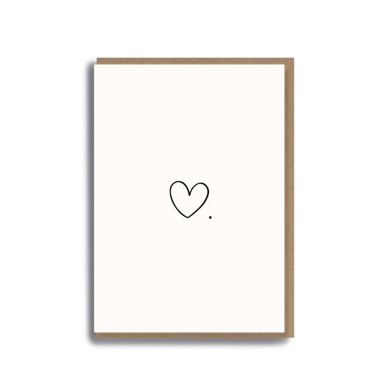 Folding card HEART