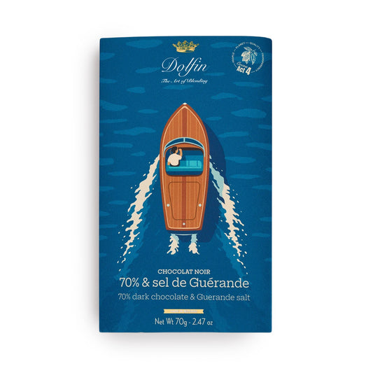 70% Dunkle Schokolade mit Sel de Guérande