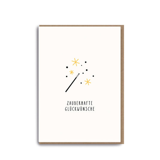 Folding card MAGIC WAND