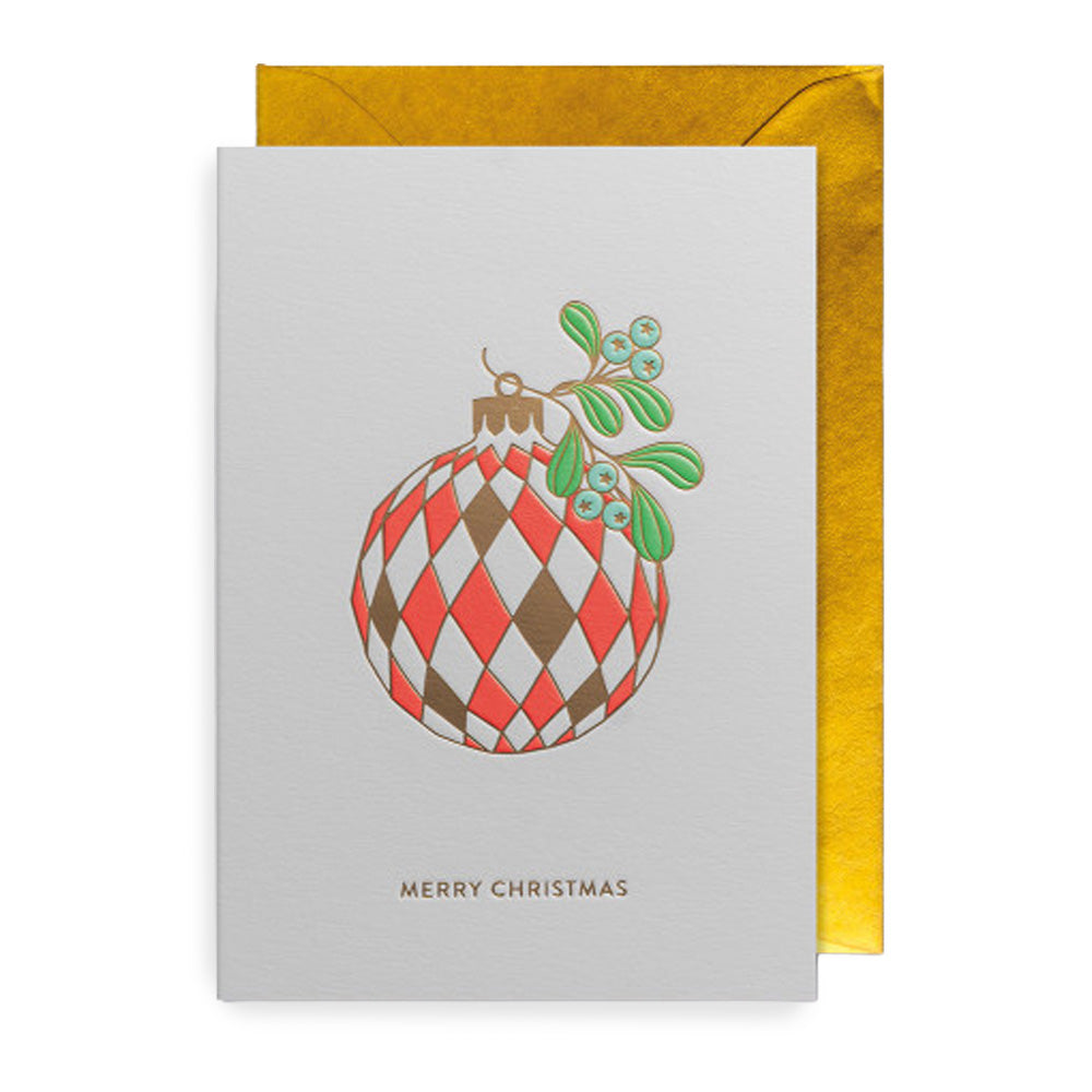 Klappkarte Ornament Merry Christmas