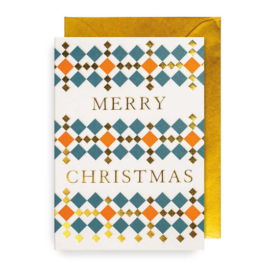 Klappkarte Merry Christmas gold