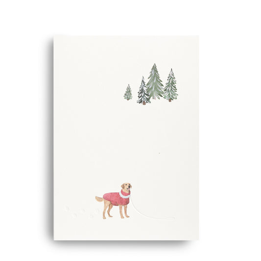 Klappkarte WEIHNACHTSHUND