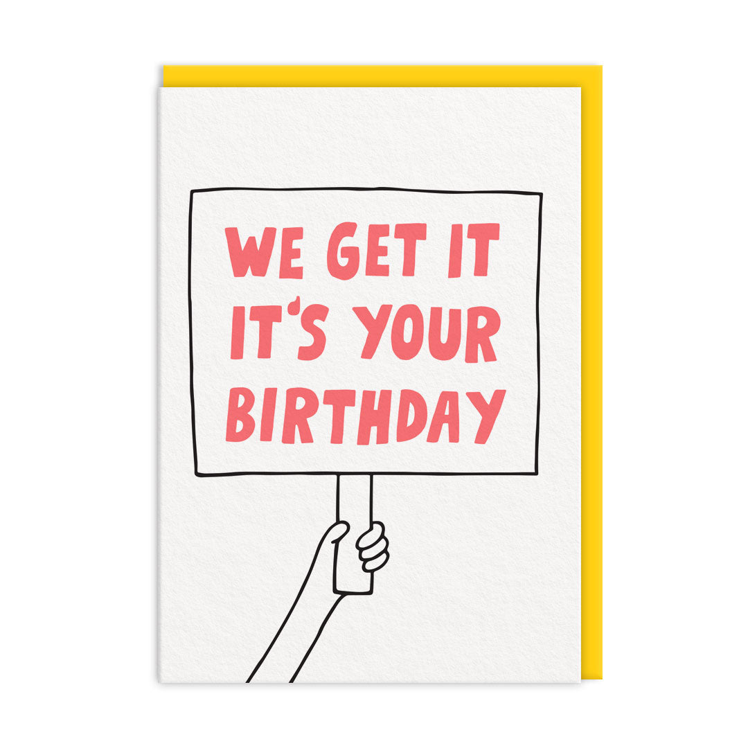 Folding card WE GET IT