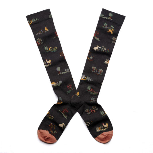 Knee Socks Farm Life AT 904 (39-41)