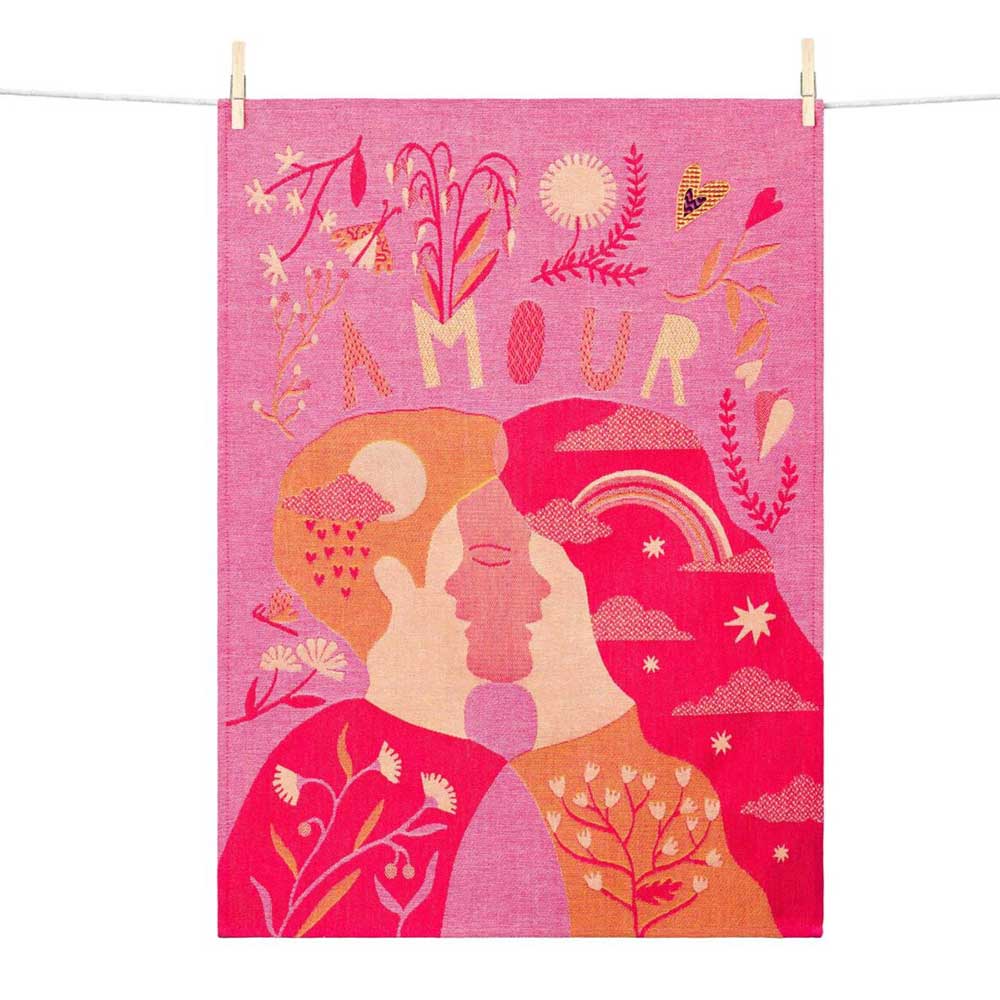 Tea towel AMOUR
