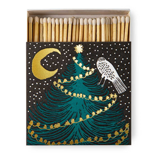 Luxury Matches Owl, Moon and Tree B389