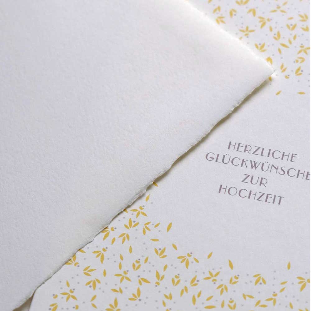 Folding card WEDDING SMALL BLOOMS