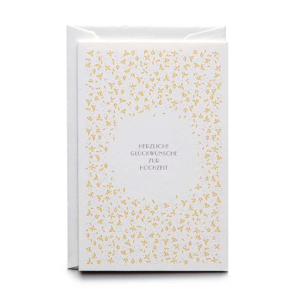 Folding card WEDDING SMALL BLOOMS
