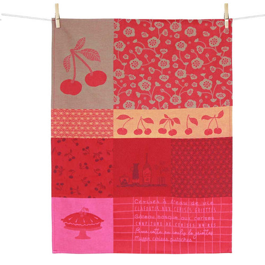 Tea towel CERISES