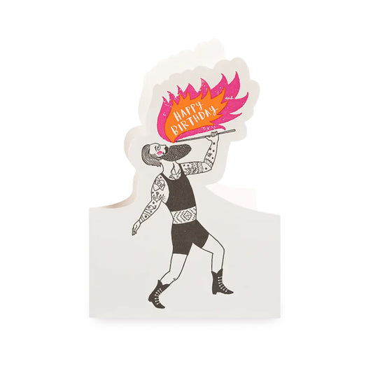 Klappkarte BIRTHDAY FIRE BREATHER