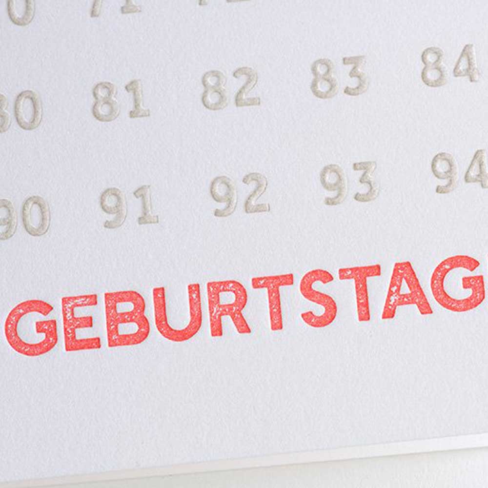 Klappkarte ZUM GEBURTSTAG