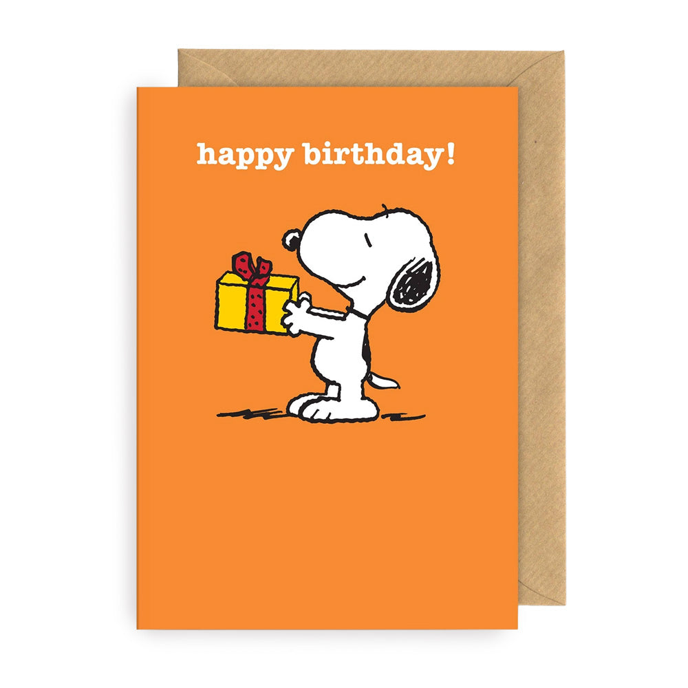 Klappkarte Snoopy Birthday Present