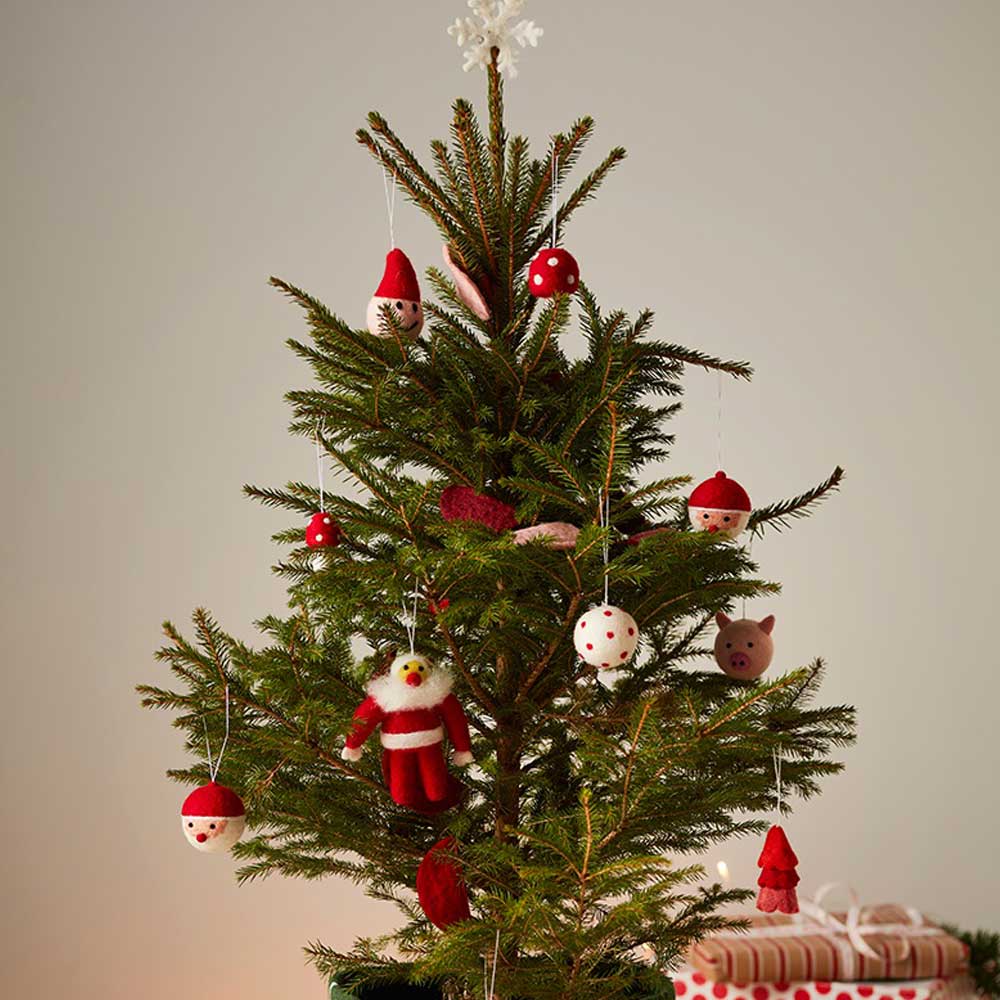 Wollanhänger Santa