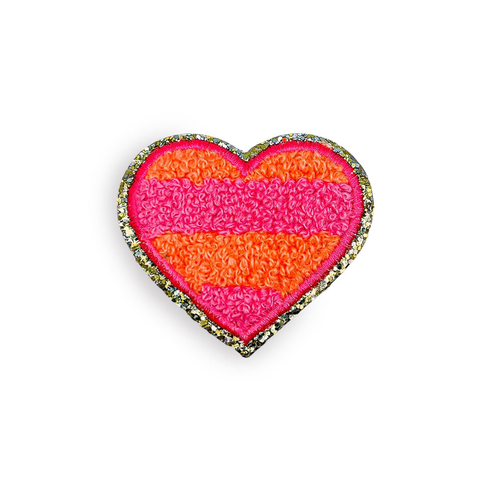 Sticker Glitzer Herz Duo Color