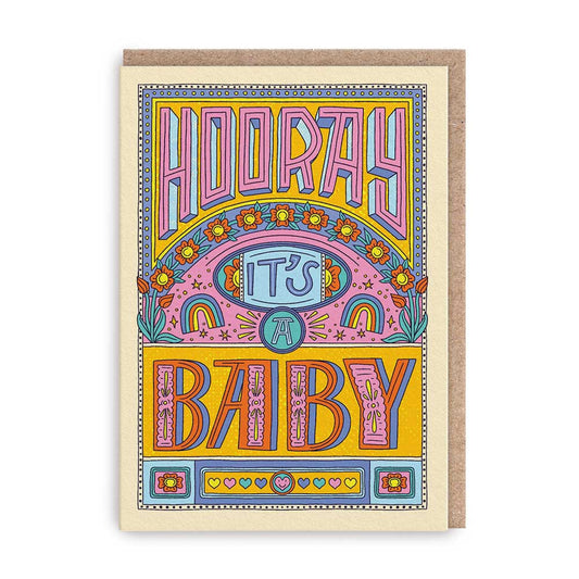 Klappkarte HOORAY BABY
