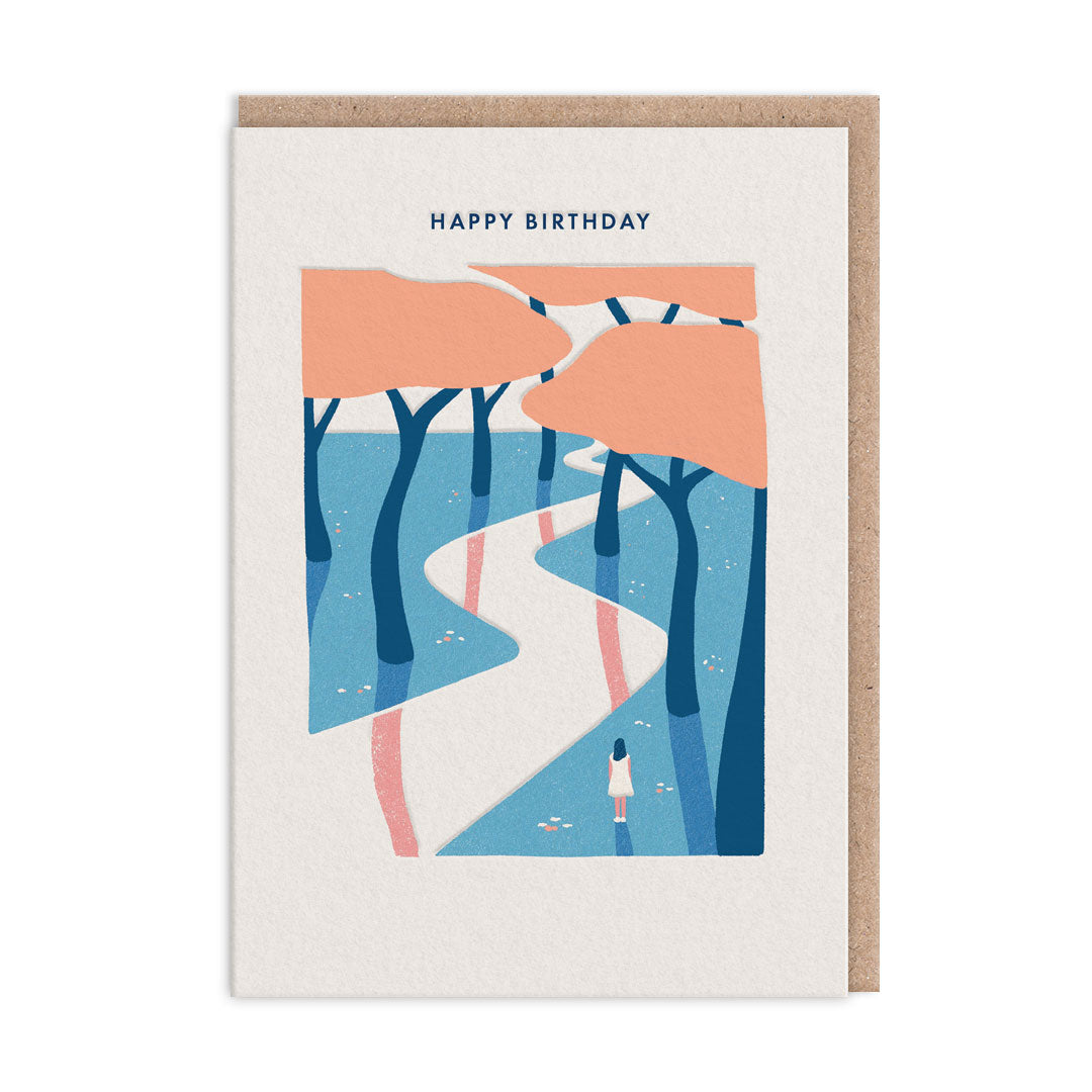 Folded card HAPPY BIRTHDAY
