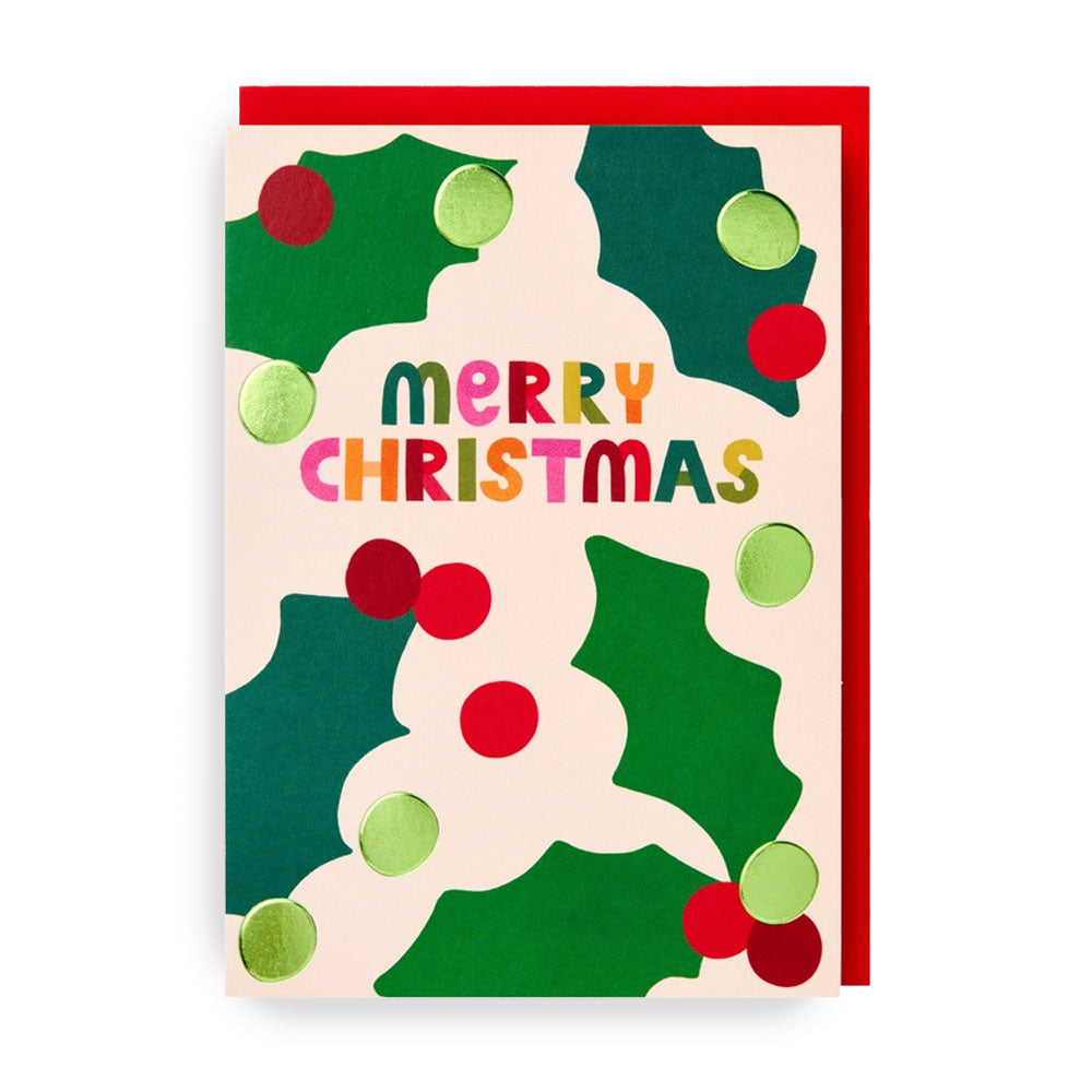 Klappkarte Merry Christmas Ilex