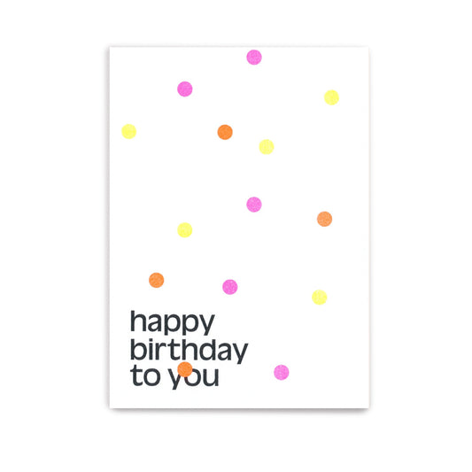 Postkarte Happy Dots