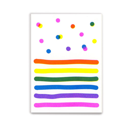 Postkarte Konfetti Birthday