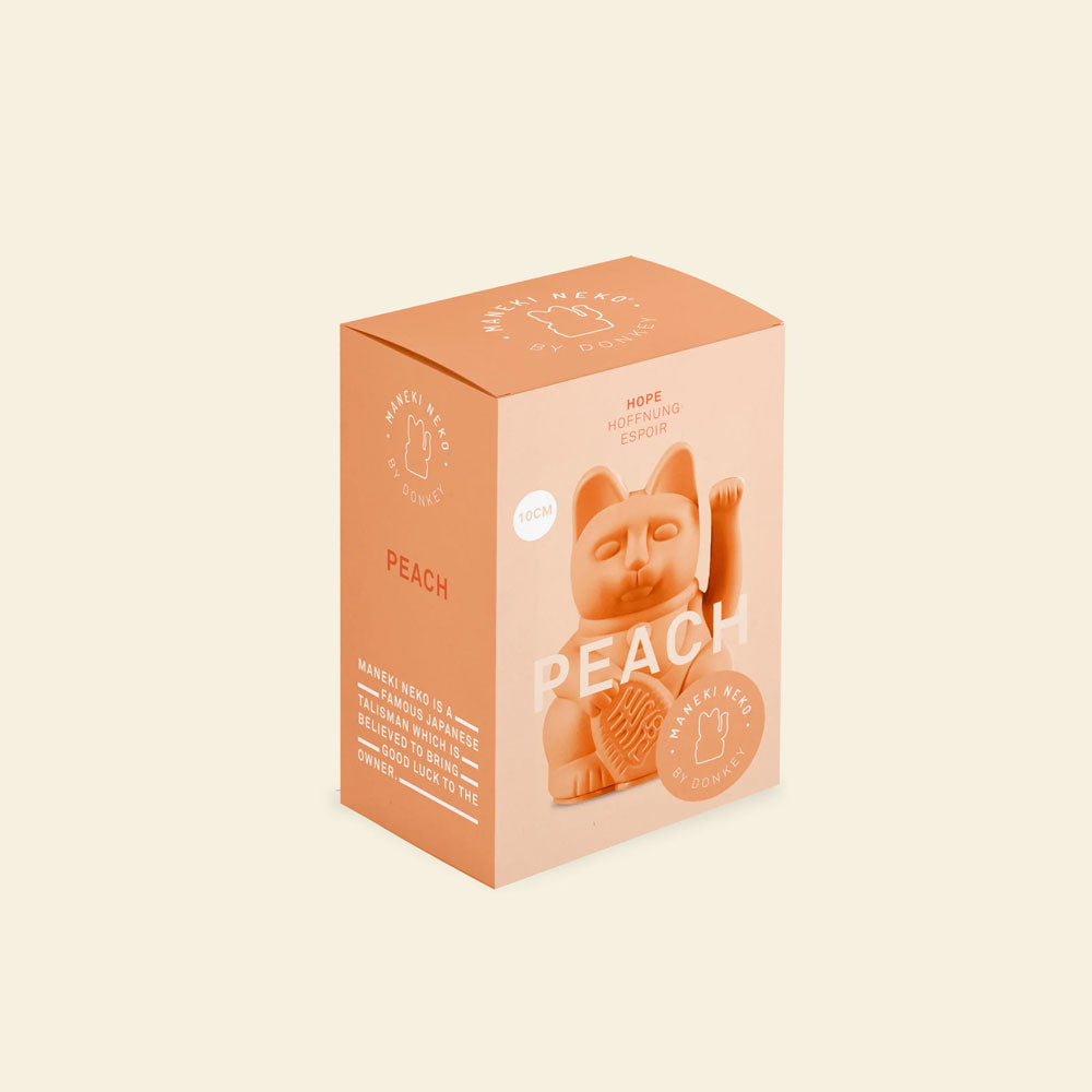 Kleine Winkekatze - Hoffnung, Peach