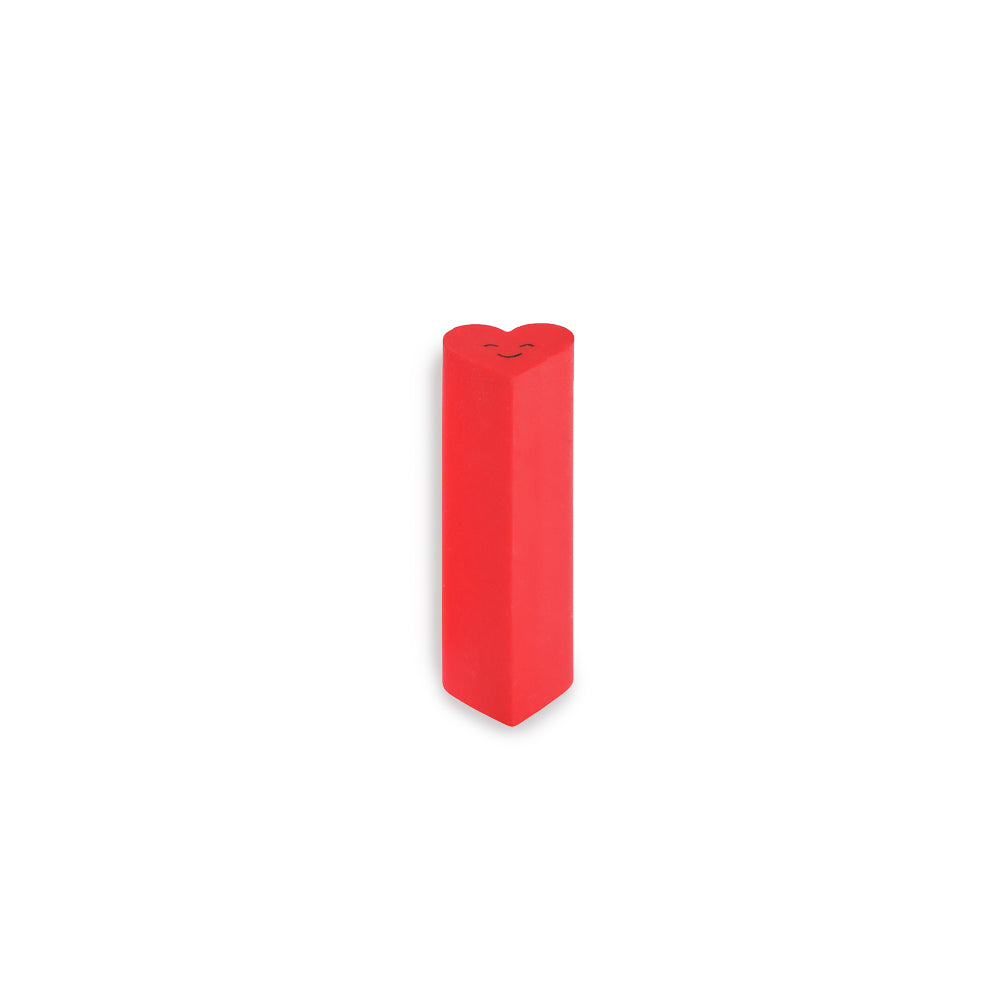 Radierer Herz rot