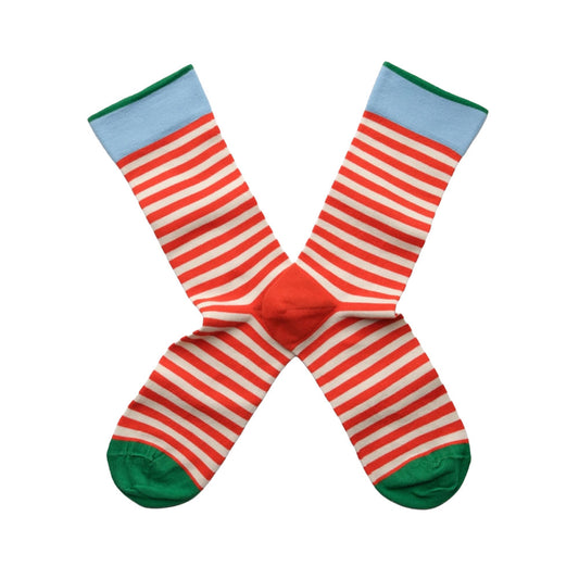 Socks Rayure Vermillon RY137 (39-41)